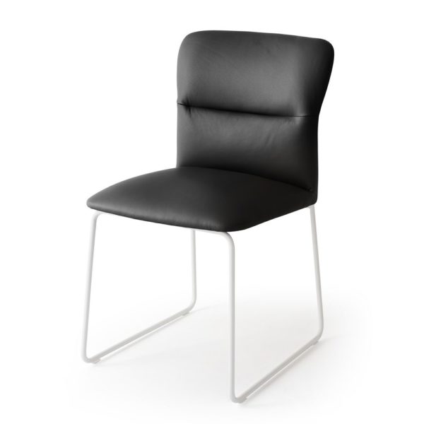 Designer Chair_Warehouse furniture_Connubia_frida_blackleather1__PopUpDesign