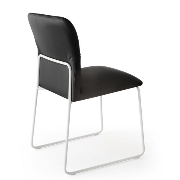 Designer Chair_Warehouse furniture_Connubia_frida_blackleather__PopUpDesign