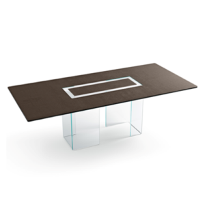 Bol à feu de table ovale ghy design avec verre double - DIAYTAR